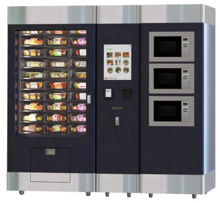 Kombiautomat QUBE & Mikrowelle Automat by Flavura Vending Automaten: Snackautomat, Foodautomat, Getränkeautomat, Verkaufsautomat, Warenautomat mit integrierter Mikrowelle