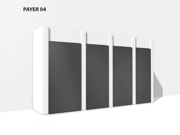 Umhausung & Verkleidung Payer 04 aus Karton für Vending Automaten & Automatenstationen by Flavura: Getränkeautomaten, Kaffeeautomaten, Kaffeevollautomaten, Foodautomaten, Snackautomaten, Verkaufsautomaten, Verpflegungsautomaten, Warenautomaten, Kombiautom