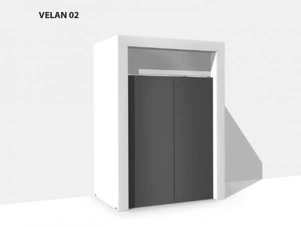 Umhausung & Verkleidung Velan 02 aus Karton für Vending Automaten & Automatenstationen by Flavura: Getränkeautomaten, Kaffeeautomaten, Kaffeevollautomaten, Foodautomaten, Snackautomaten, Verkaufsautomaten, Verpflegungsautomaten, Warenautomaten, Kombiautom