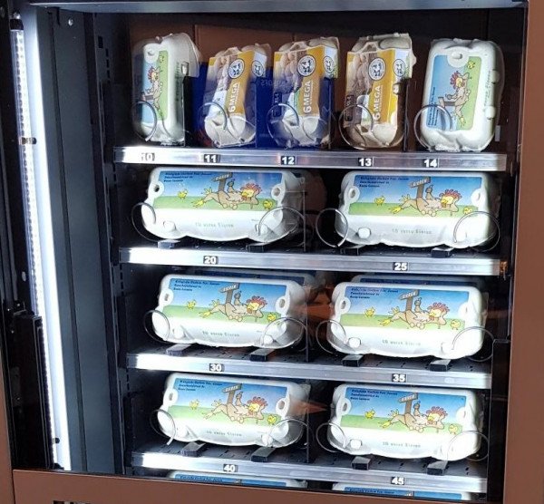 Flavura Eierautomat: Verkaufsautomat, Warenautomat für Eier